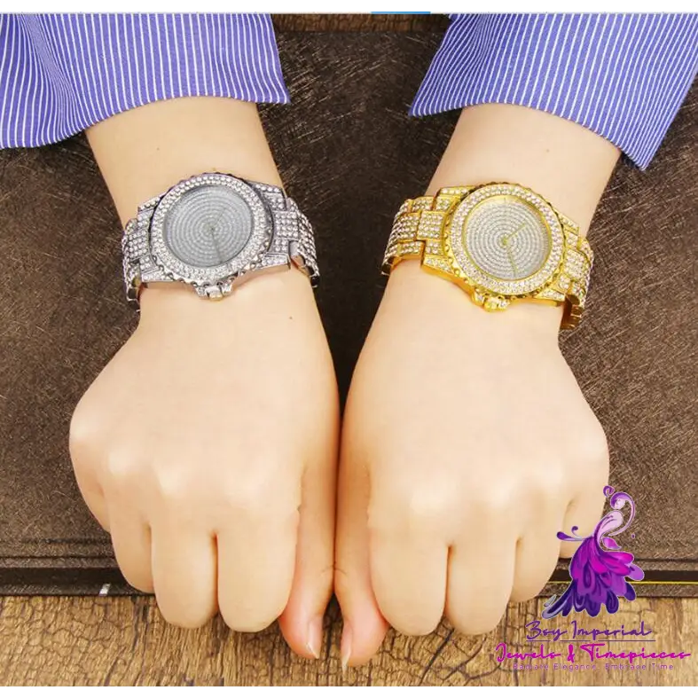 Bling Casual Ladies Quartz Gold Watch