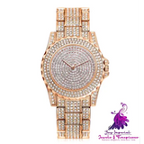 Bling Casual Ladies Quartz Gold Watch