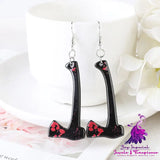 Blood Kitchen Knife Scissors Earrings