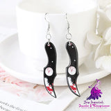 Blood Kitchen Knife Scissors Earrings