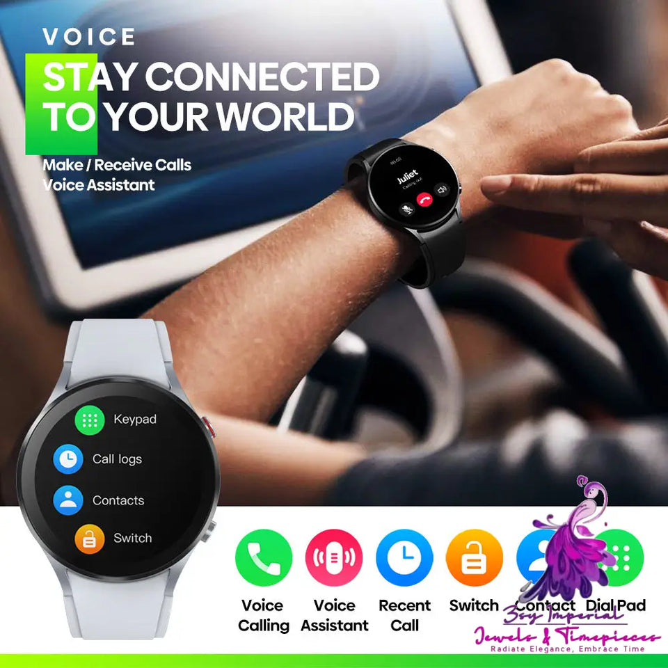 Bluetooth Call Smart Watch with Thermometer and Blood Oxygen