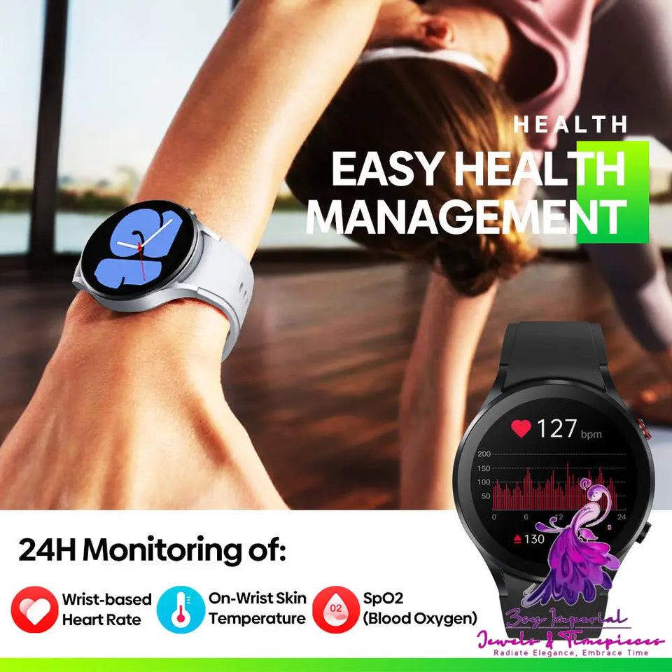 Bluetooth Call Smart Watch with Thermometer and Blood Oxygen