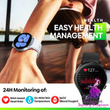 Bluetooth Call Smart Watch with Thermometer and Blood Oxygen