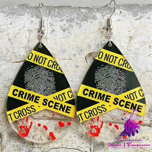 Bloodstained Fingerprint Earrings