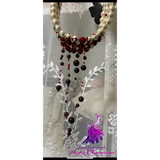 Bloody Pearl Necklace Show Style Halloween Three Layers