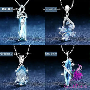 Blue Crystal Retro Dignified Pendant