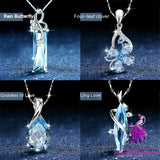 Blue Crystal Retro Dignified Pendant