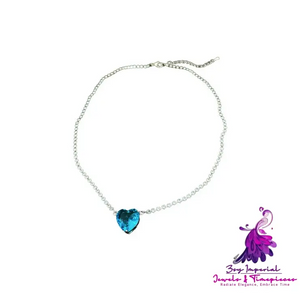 Special-interest Blue Zircon Necklace