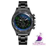 Blue Light Luminous Steel Belt Watch