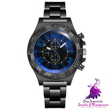 Blue Light Luminous Steel Belt Watch