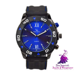 Blue Red Plate Men’s Watch