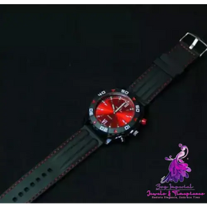 Blue Red Plate Men’s Watch