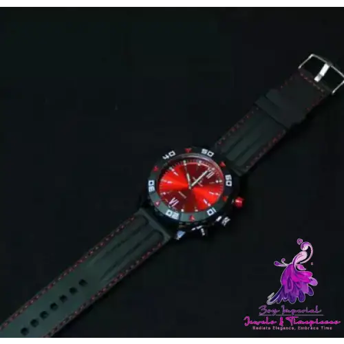 Blue Red Plate Men’s Watch