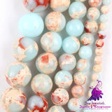 Blue Snakeskin Stone Beads