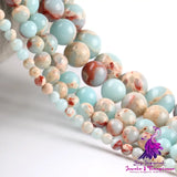 Blue Snakeskin Stone Beads