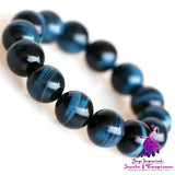 Blue Tiger Eye Stone Bracelet