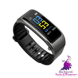 2-in-1 Smart Bracelet with Heart Rate and Blood Pressure