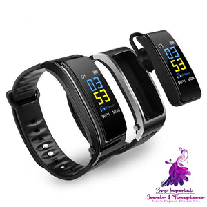 2-in-1 Smart Bracelet with Heart Rate and Blood Pressure