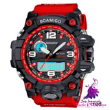 BOAMIGO Sports Dual Display LED Quartz Watch