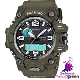 BOAMIGO Sports Dual Display LED Quartz Watch