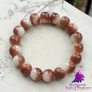 Simple White Jade Bodhi Bracelet