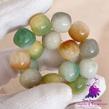 Simple White Jade Bodhi Bracelet