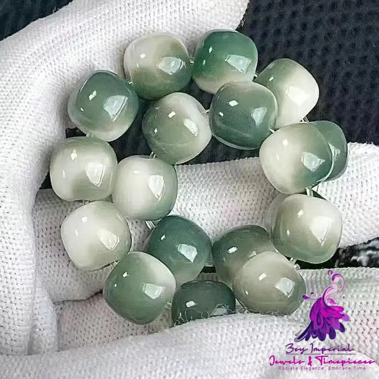 Simple White Jade Bodhi Bracelet