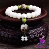 White Jade Bodhi Bracelet