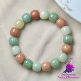 Chen Seed White Jade Bodhi Root Bracelet