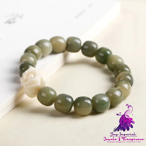 Simple Bodhi Root Disc Play Bracelet