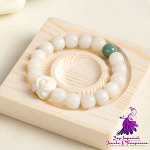 Simple Bodhi Root Disc Play Bracelet