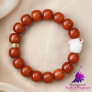 Simple Bodhi Root Disc Play Bracelet