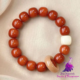 Simple Bodhi Root Disc Play Bracelet