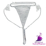 Multilayer Tassel Rhinestone Lingerie Body Chain