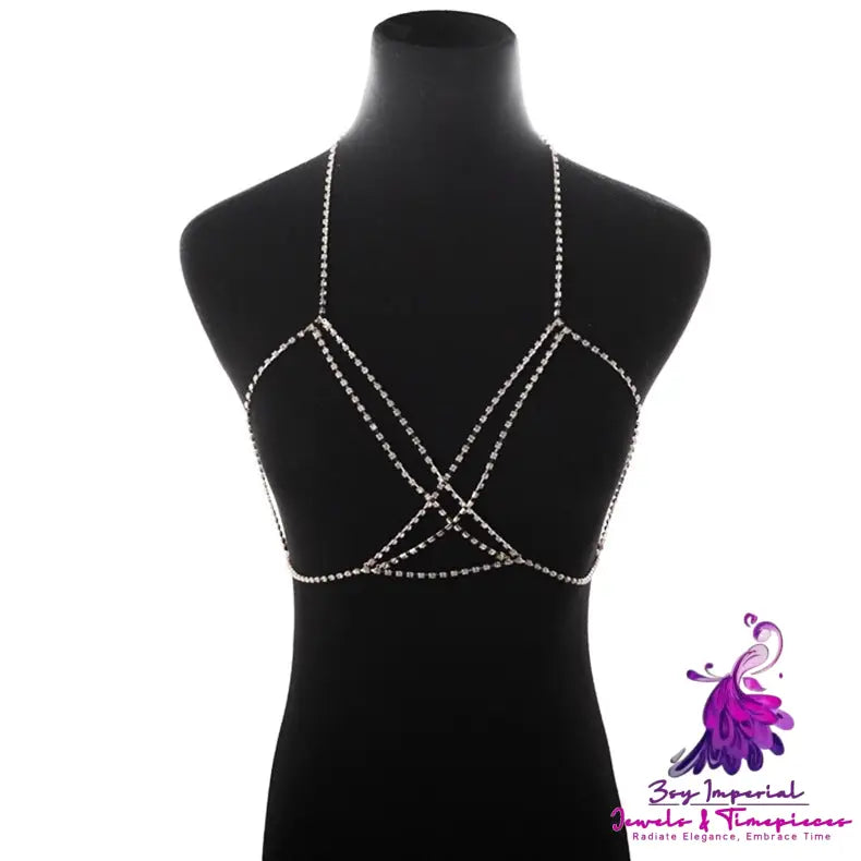 Cross Rhinestone Body Chains for Women