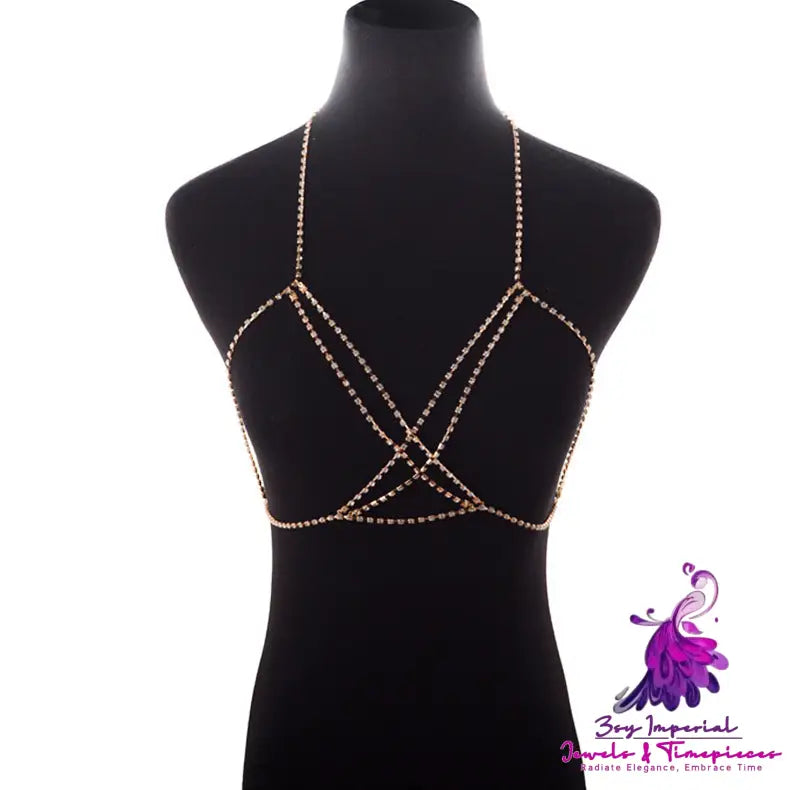 Cross Rhinestone Body Chains for Women