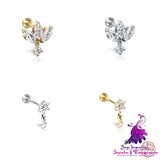 Bone Stud Earrings Nose Ring Set