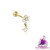 Bone Stud Earrings Nose Ring Set