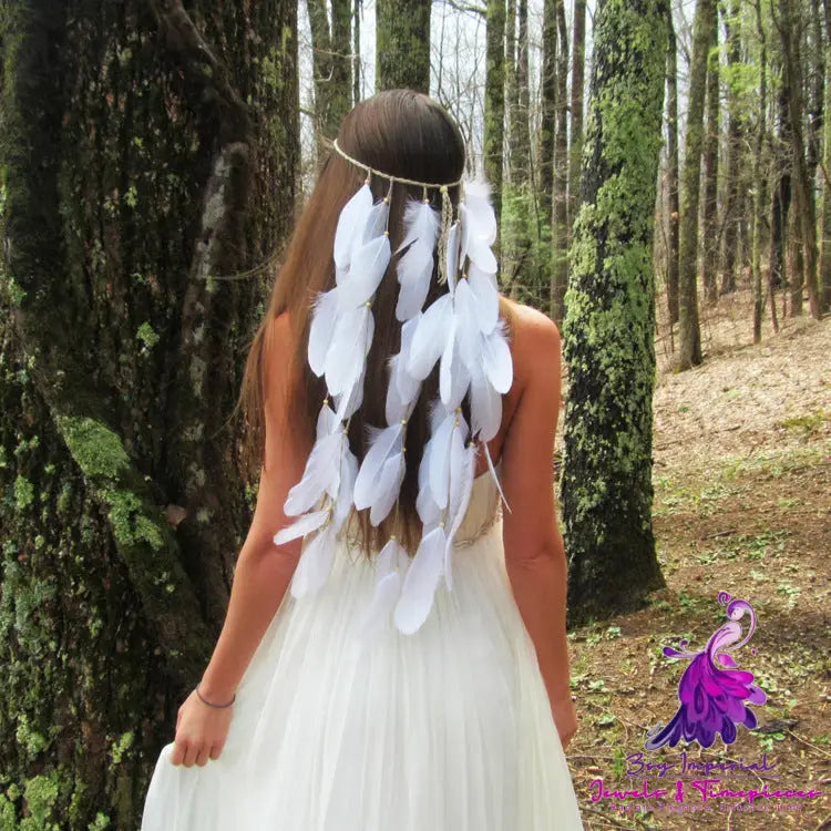 Bohemia Wedding Feather Headband