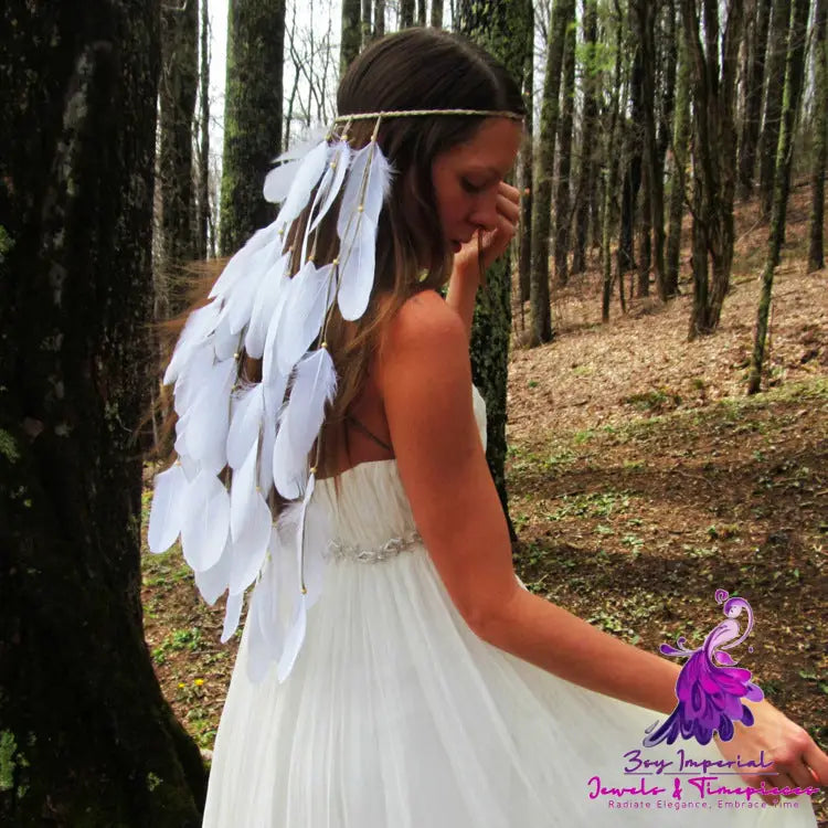 Bohemia Wedding Feather Headband