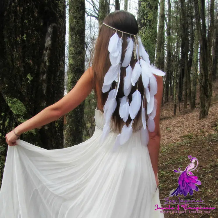 Bohemia Wedding Feather Headband