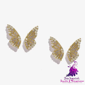 Exaggerated Bohemian Butterfly Earrings