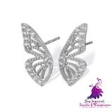 Exaggerated Bohemian Butterfly Earrings