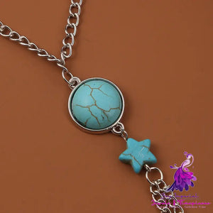 Bohemian Simple Turquoise Chain Finger Chain Women