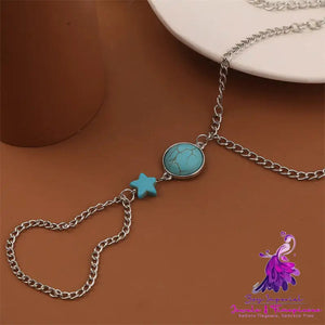 Bohemian Simple Turquoise Chain Finger Chain Women