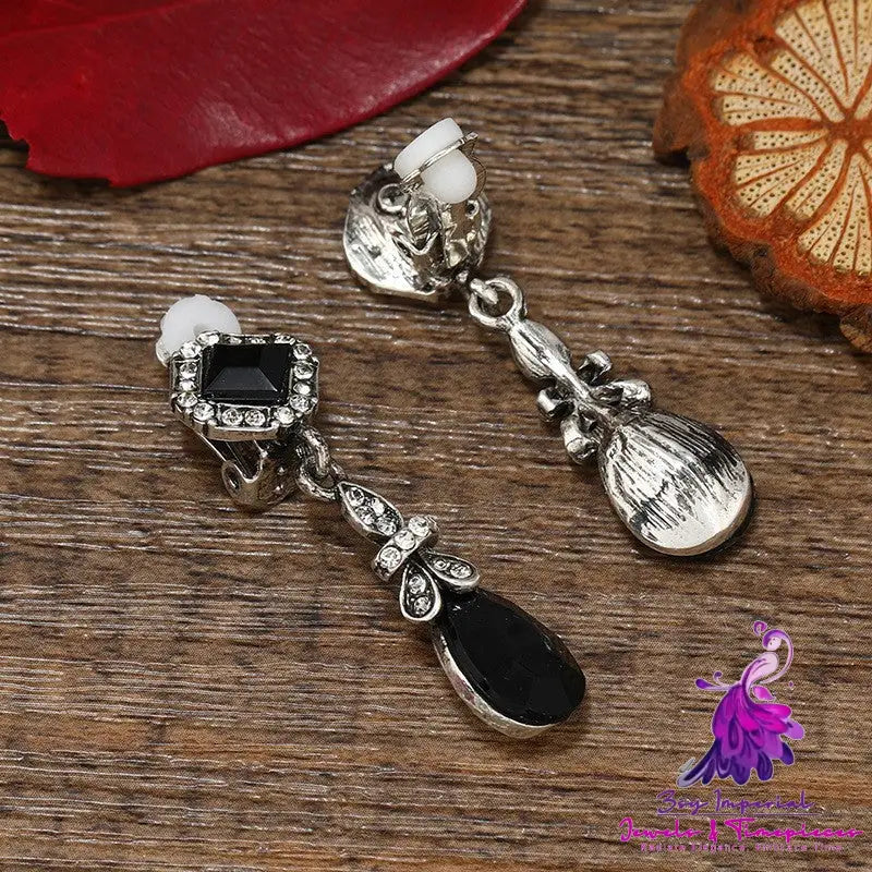 Bohemian Square Water Drop Earrings