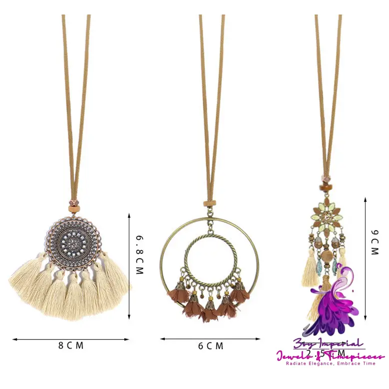 Bohemian Tassel Flowers Set