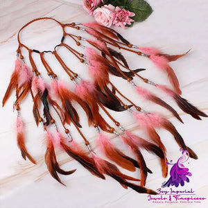 Boho Feather Headband Ornament