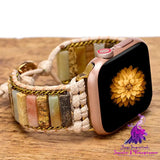 Picture Stone Braided Watch Band