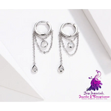 Edgy Sterling Silver Earrings